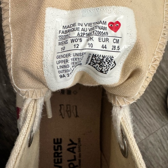 Converse Chuck Taylor All Star 70 Hi
Comme des Garcons PLAY White - Picture 10 of 10